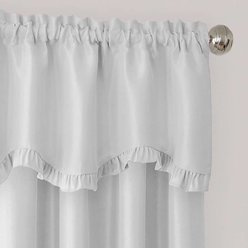 Ransdell Room Darkening Single Curtain Panel, 52" W x 95" L, Pearl Gray