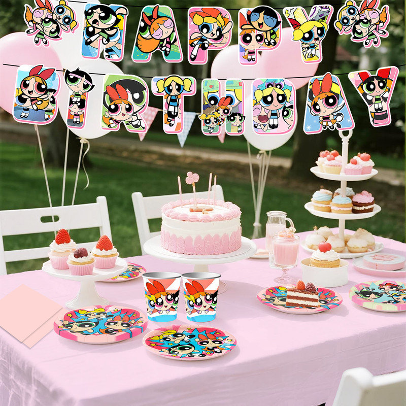 Ensemble de vaisselle 114 pièces The Powerpuff