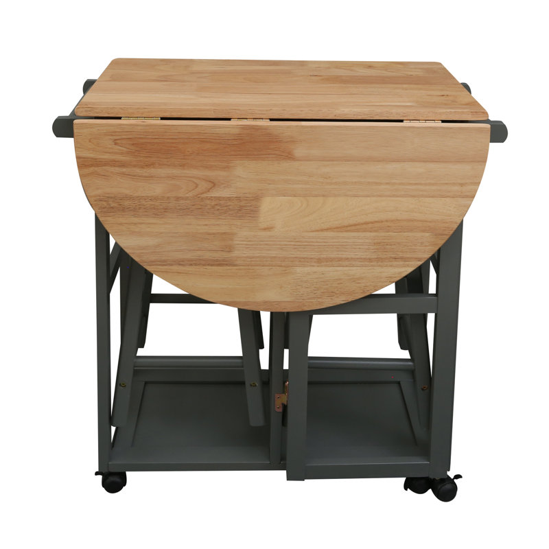 Solid Wood Top Kitchen Cart