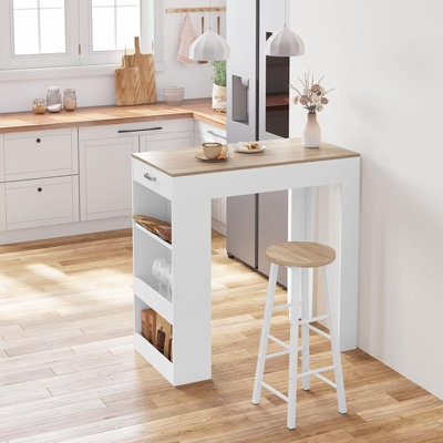 Upholstered Counter Stool with Metal Frame