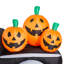 Camion avec citrouilles-citrouilles gonflables illuminées Jack-O-Lantern