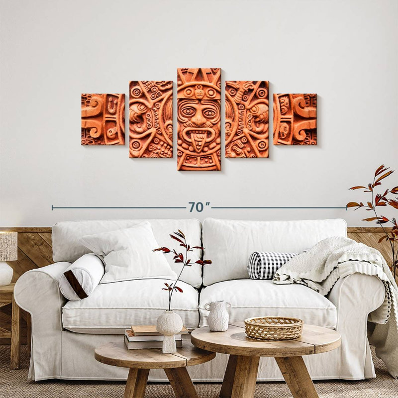 Aztec Sun Stone, 24" H x 55" W