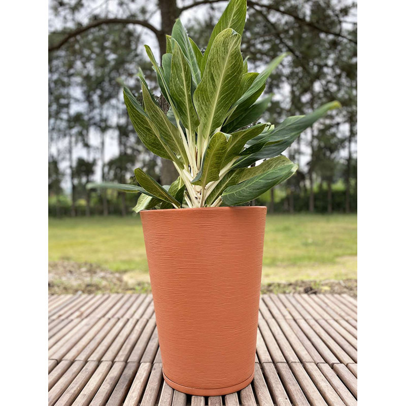 Genebra Pot Planter, Terracotta, 22.44" H x 17.32" W x 17.32" D