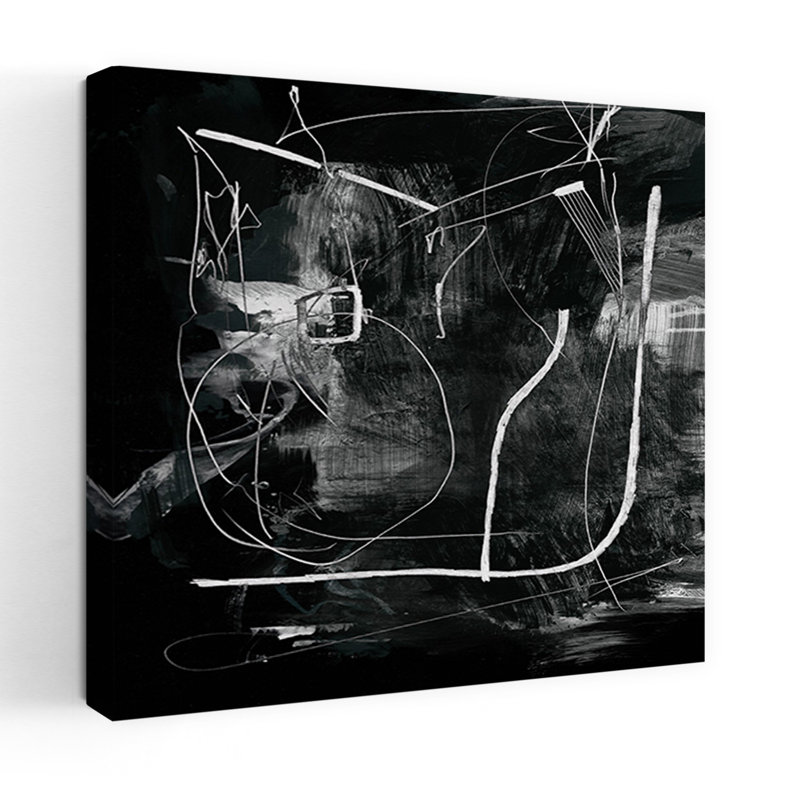 Art contemporain abstrait géométrique contemporain, H 18 po x l 18 po