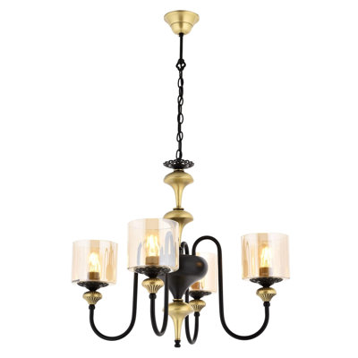 Demps 4 - Light Shaded Chandelier