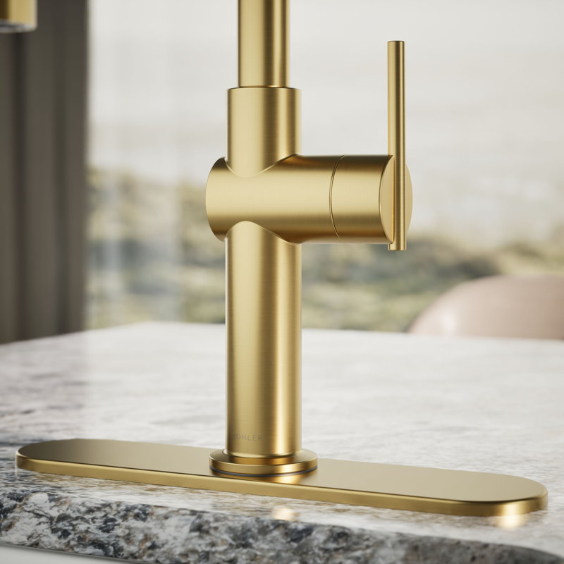Crue Single-Handle Bar Sink Faucet, Single-Hole Prep Sink or Wet Bar Faucet, Brass