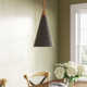 Bunny Williams Single Light Metal Dimmable Plug-in Pendant