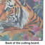 Bengal Tiger Glass Cutting Board Large