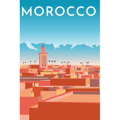 Affiche de voyage au Maroc