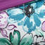 Édredon bleu / grand avec motif de broderie florale, motif décoratif