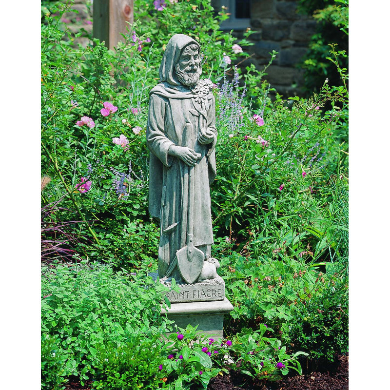 Statue st. fiacre, Travertin