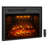 Electric Fireplace Insert, Recessed Fireplace Heater With Fire Cracking Sound, Remote Control & Timer