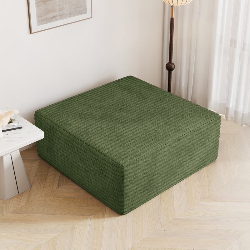 101cm Wide Seating Component Ottoman, Green