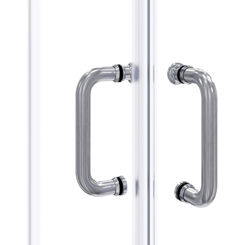 33-34" W X 72" H Framed Square Shower Enclosure With Base