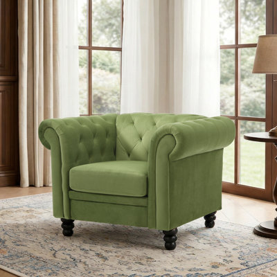 Fauteuil Chesterfield de 42,52 po Fynlie