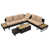 Beige Cushion/Black Frame