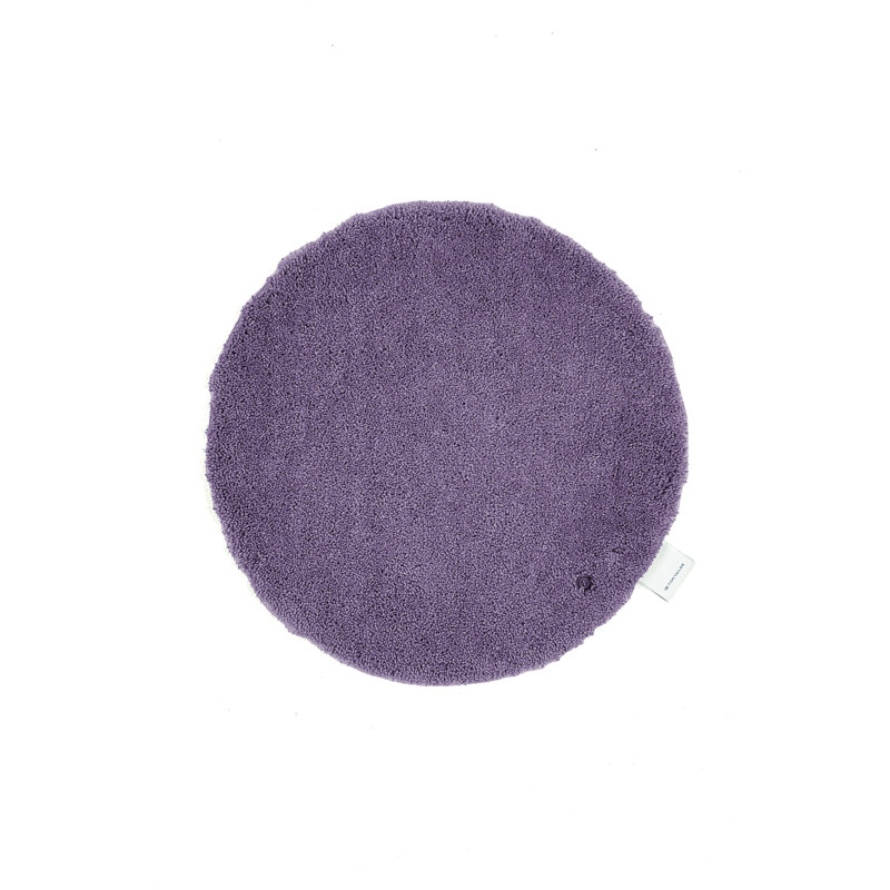 Circle Bath Rug, 90cm, Purple
