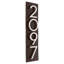 Floating Modern 6" Number Vertical Address Plaque (4 Characters)-271046557-274205748