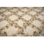 Tapis à tissage plat rétro Aubusson, treillis ivoire 9 pi 0 po x 12 pi 0 po