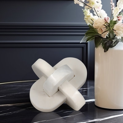 Sculpture en marbre à nœuds pour la décoration intérieure
