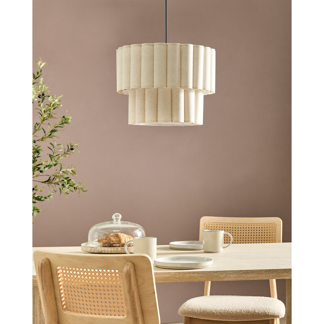 1 - Light Natural Drum Pendant