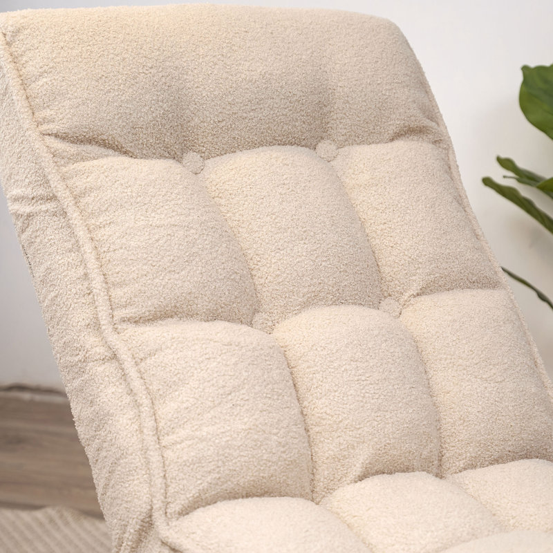 Canapé simple inclinable Fauteuil japonais Tatami, Blanc
