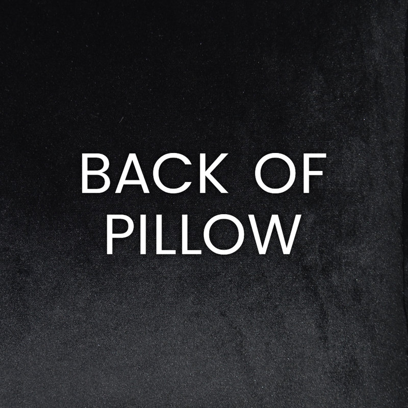 Jefferson Band Pillow Cover & Insert, Black, Square 22"