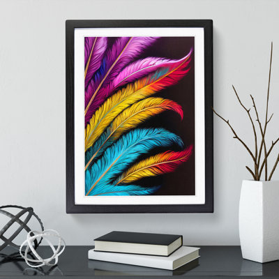 Vibrant Feathers No.2 - Wall Art