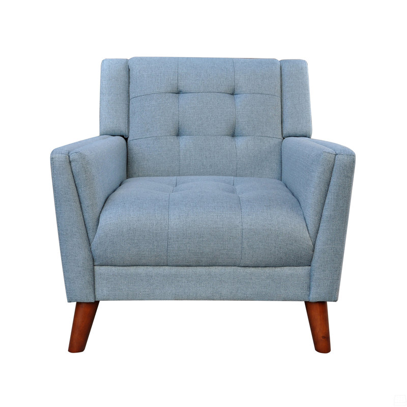 Fauteuil rembourré, Bleu