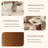 Noaah 71'' Modern Dining Table for 6, Travertine Texture Stone Tabletop, Wood Legs with Solid Wood Veneer-924657656-924657659