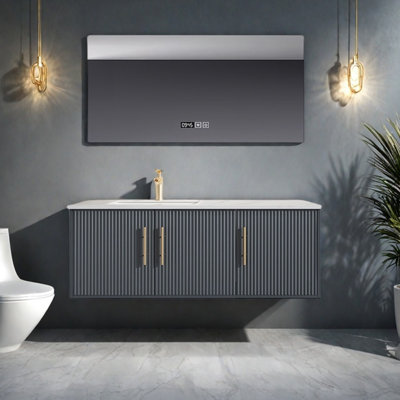 Modern minimalist bathroom cabinet