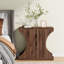 Table de bout, table d'appoint avec tablettes de rangement à 3 niveaux Modern Farmhouse-983034781