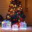 The Holiday Aisle® 3 pièces, boîtes-cadeaux de Noël illuminées, 90 boîtes de cadeaux lumineuses avec arcs