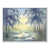 Toile avec cadre blanc