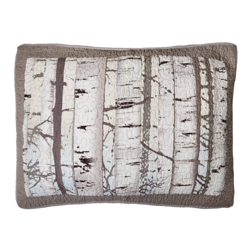 Donna Sharp Birch Forest Quilted Cotton Standard Sham, Standard Sham