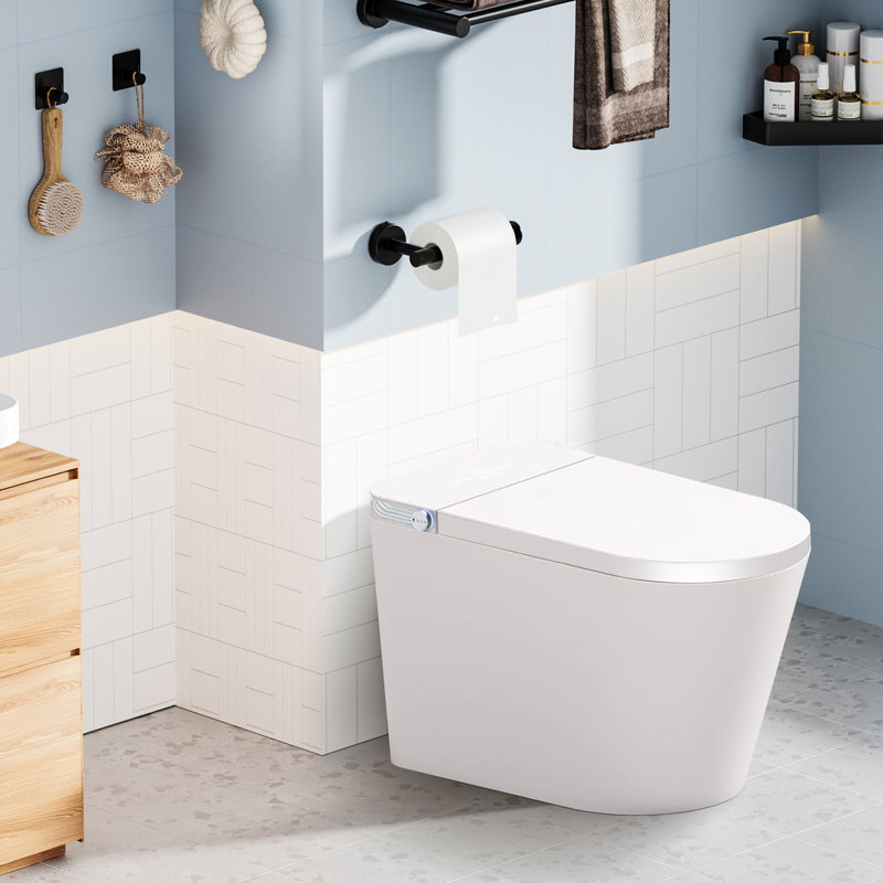 Heimo 1.28 Gallons GPF Elongated Wall Hung Toilets (Seat Included)