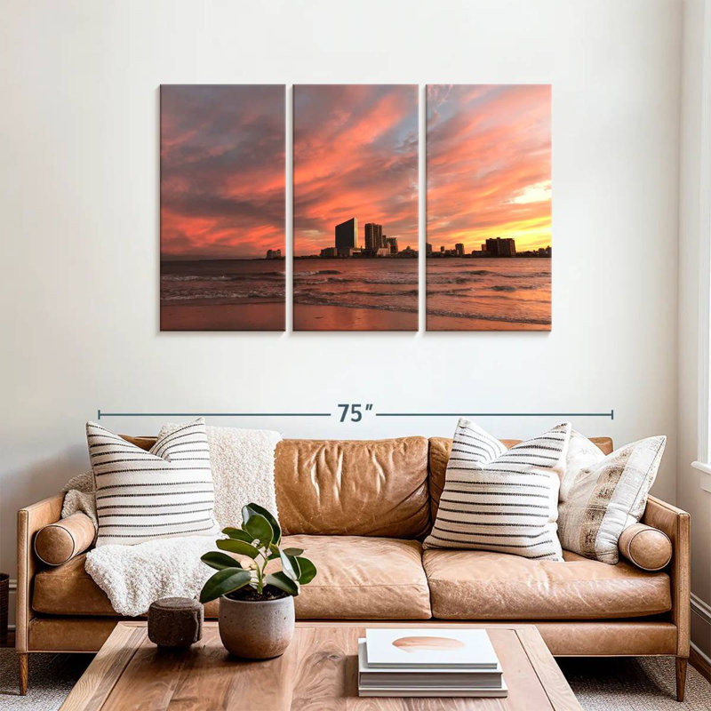 Gillard Brigantine Beach Sunset, H 36 po x l 57 po