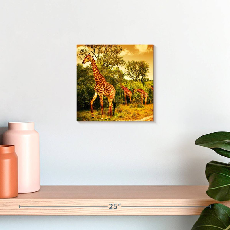 Crowle, safari africain girafes, H 10 po x l 10 po