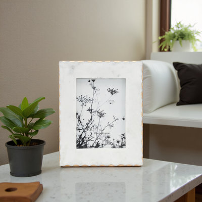 Whitby Marble and Wood Photo Frame