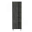 Armoire à linge miroir Urano, quatre tablettes intérieures, cinq tablettes extérieures - chêne Smokey-745745351
