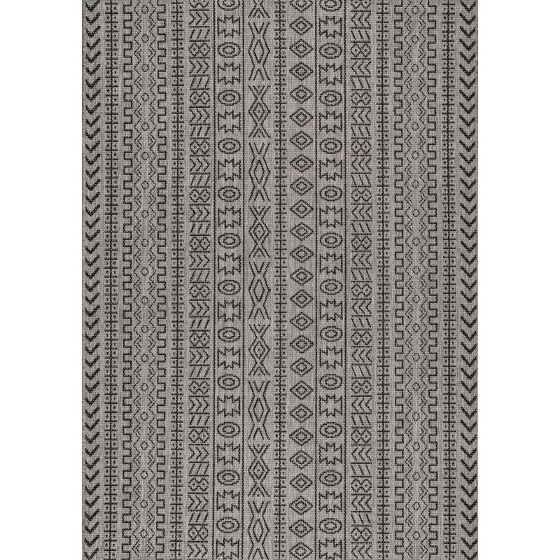 Kory Geometric Indoor / Outdoor Rug, Rectangle 8'6" x 13'