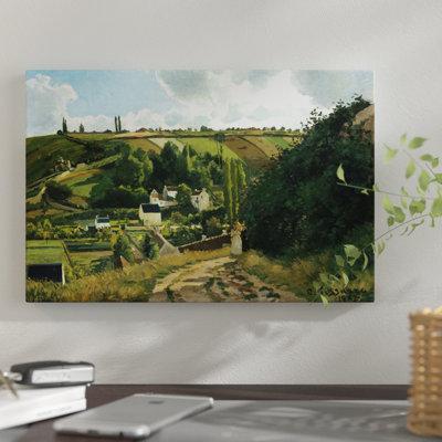«Jalais Hill at Pontoise, 1867» par Camille Pissarro, reproduction sur toile