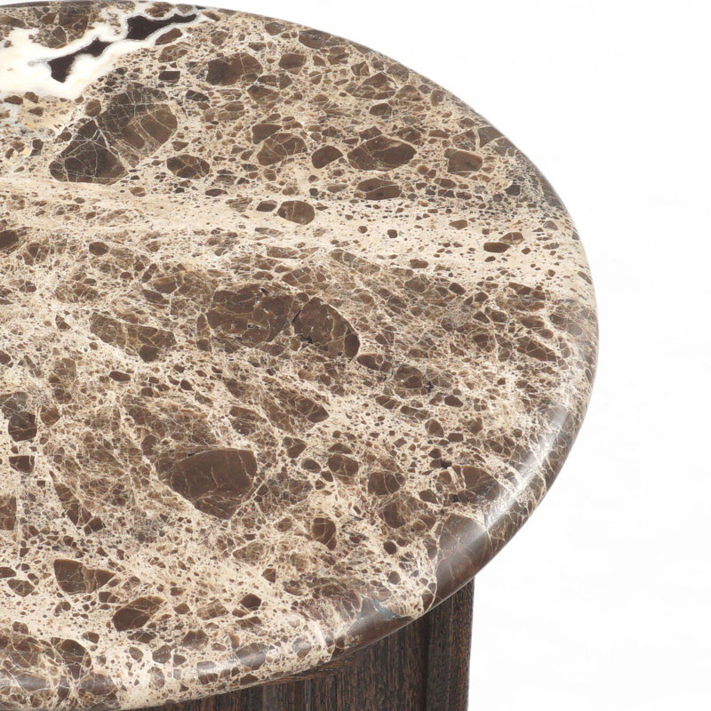 Table de bout Agatha - Acacia brun foncé