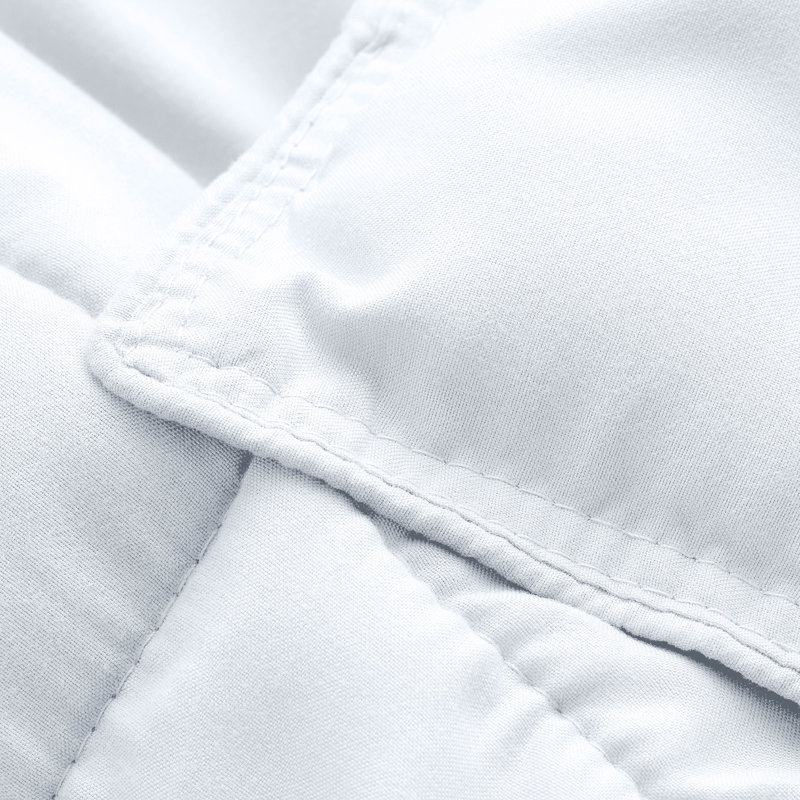 Ensemble d'édredon ultra-doux toutes saisons, Édredon surdimensionné pour grand lit et 2 taies, Blanc