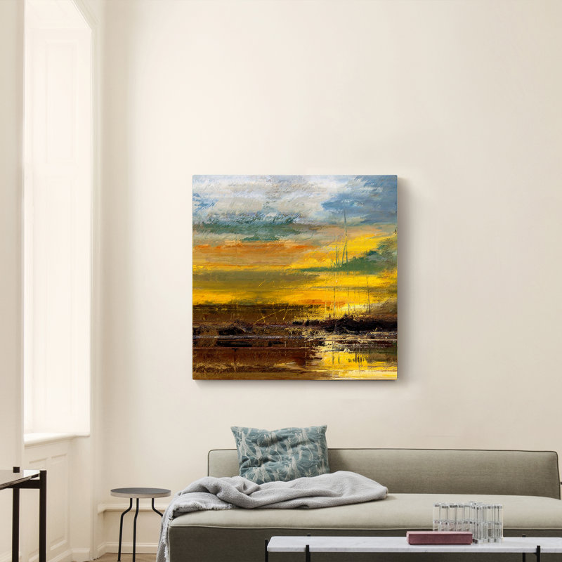 Découverte III - peinture sur toile tendue, H 48 po x l 48 po