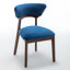Chaise rembourrée en bois massif, ensemble de chaises d'appoint Modern Glam-131090348