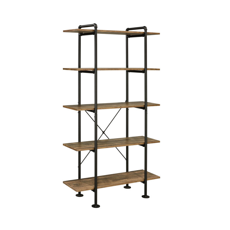 Bibliothèque à 5 tablettes Rustic Oak
