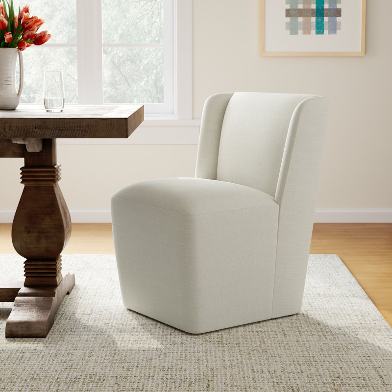 Ardeth Upholstered Side Chair, Effie Linen Performance Linen