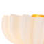 3-Light Milky White Glass Semi-Flush Mount