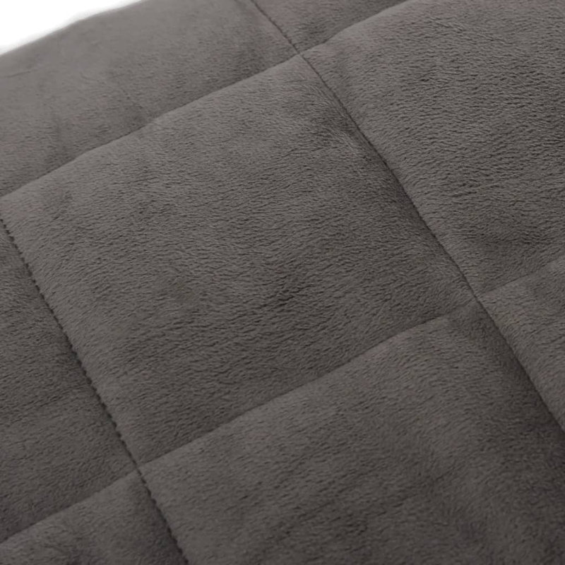 Polyester lesté vidaXL, perles de verre, Gris, L 55,1 po x L 78,7 po